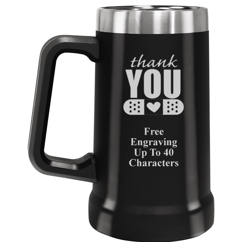 BEER MUG 24OZ BLACK