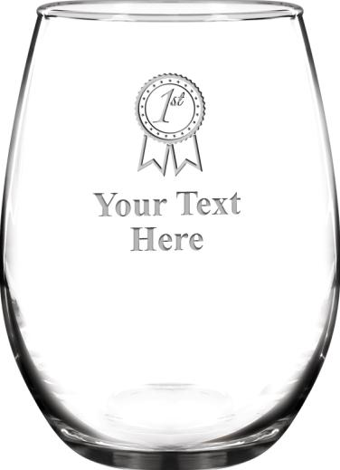 17oz Stemless Wine Glass Black Matt