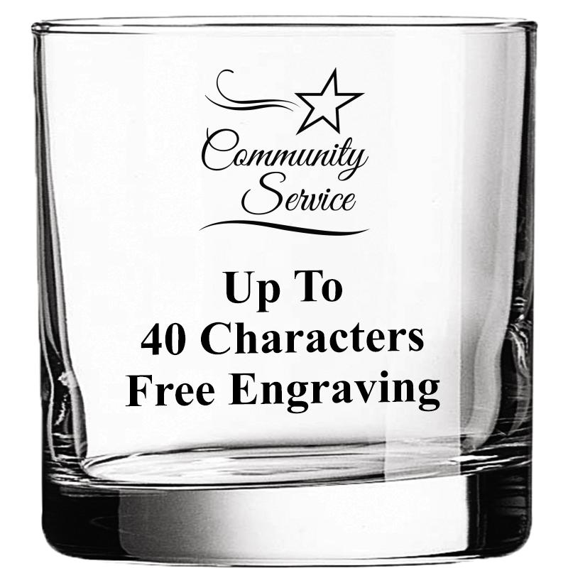 CLR DBL OLD FASHN 10.5OZ GLASS