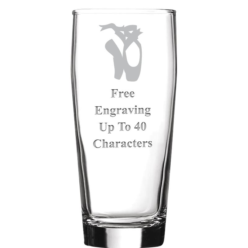 16 OZ NOBLE HOPS BEER GLASS