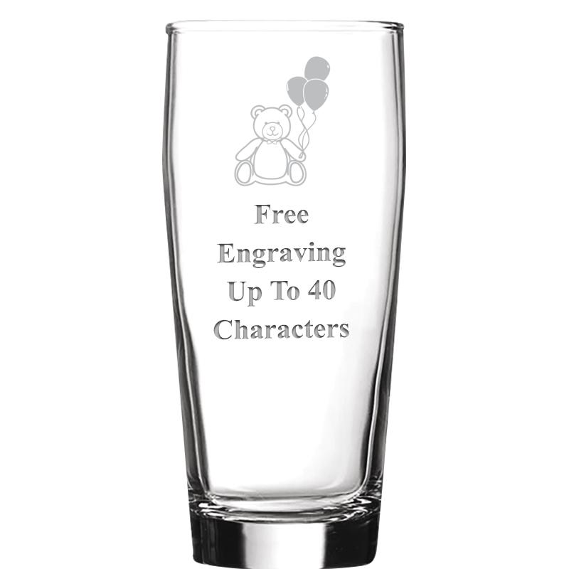 16 OZ NOBLE HOPS BEER GLASS