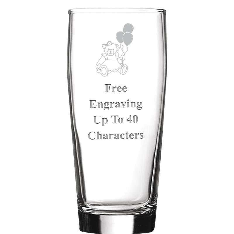 16 OZ NOBLE HOPS BEER GLASS