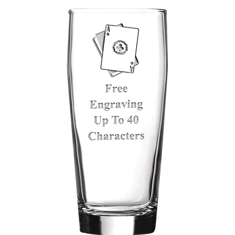 16 OZ NOBLE HOPS BEER GLASS