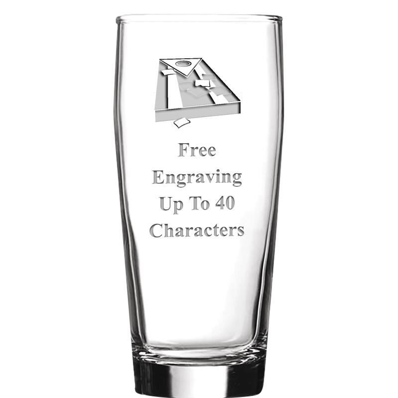 16 OZ NOBLE HOPS BEER GLASS