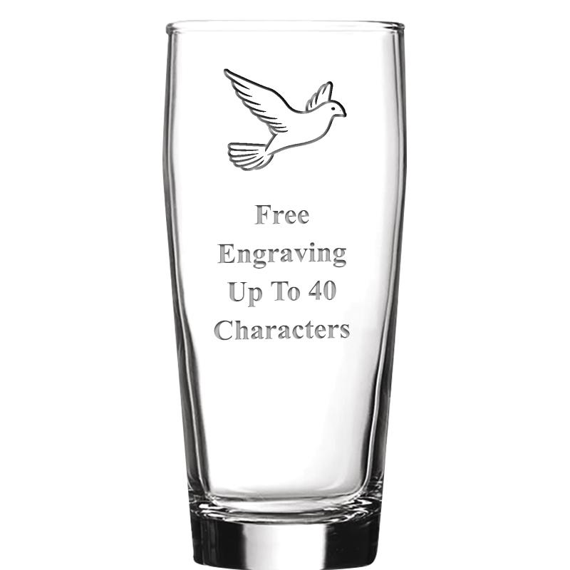 16 OZ NOBLE HOPS BEER GLASS