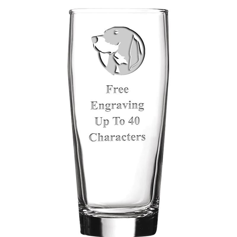 16 OZ NOBLE HOPS BEER GLASS