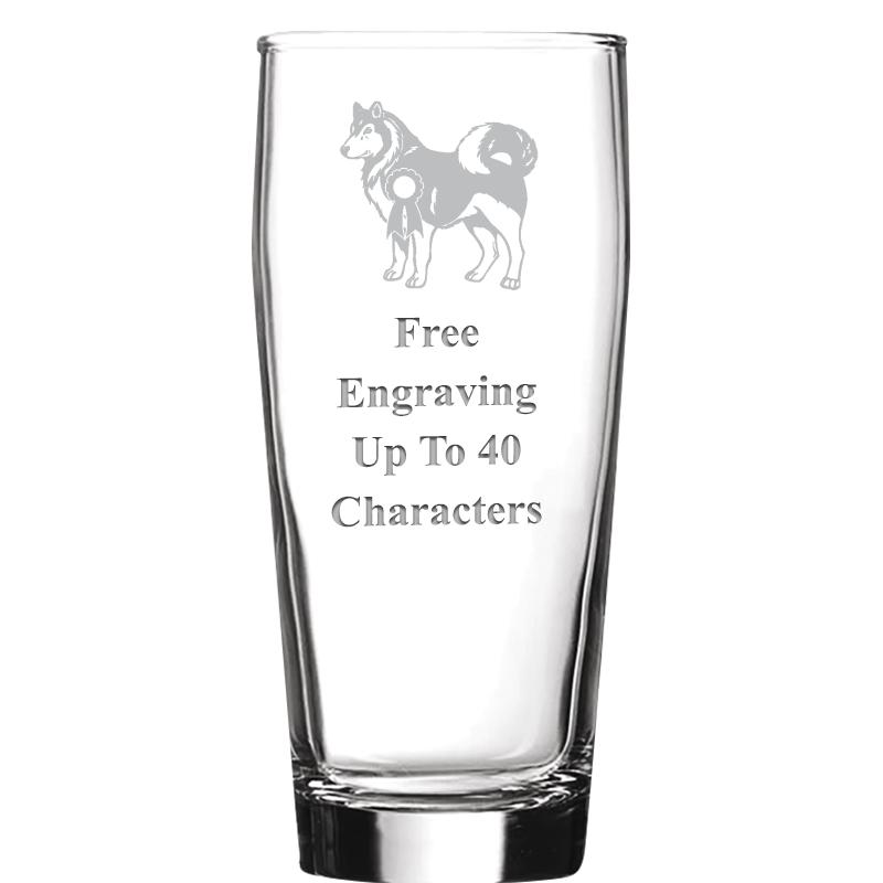 16 OZ NOBLE HOPS BEER GLASS