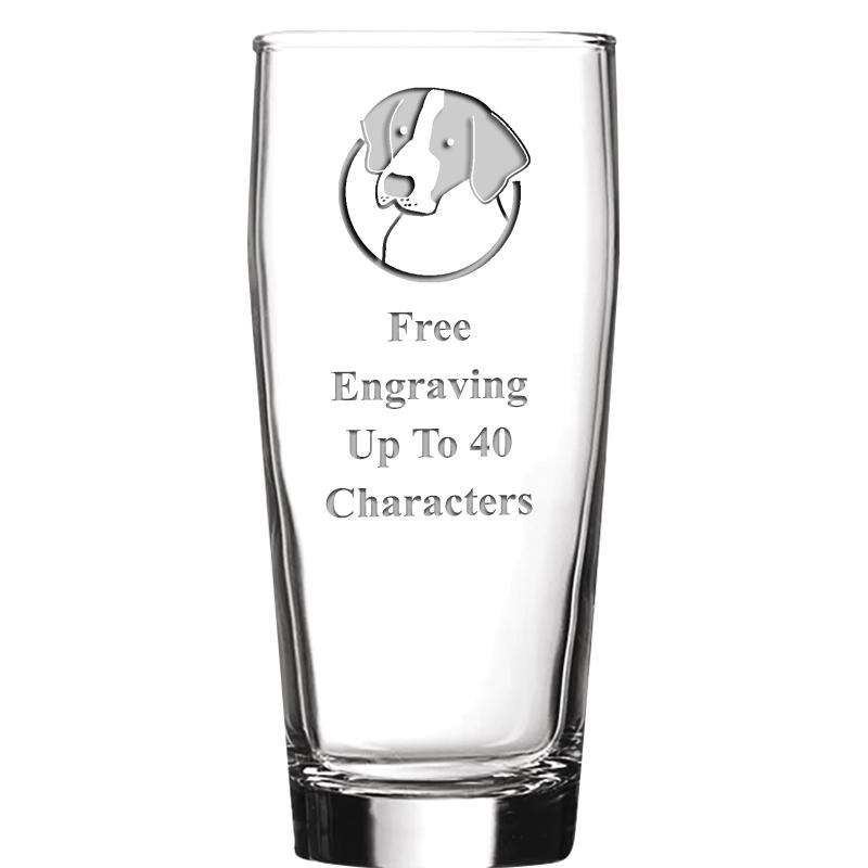 16 OZ NOBLE HOPS BEER GLASS