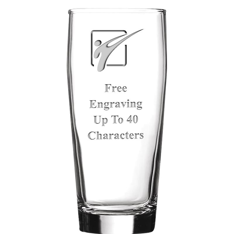 16 OZ NOBLE HOPS BEER GLASS