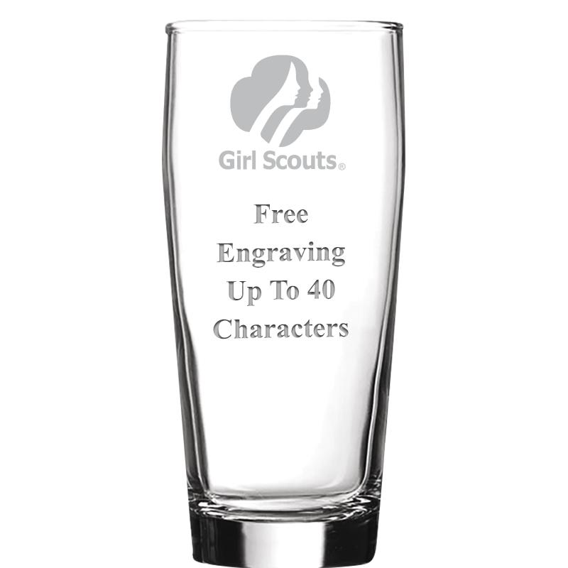 16 OZ NOBLE HOPS BEER GLASS