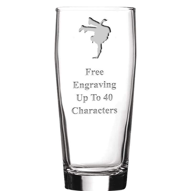 16 OZ NOBLE HOPS BEER GLASS