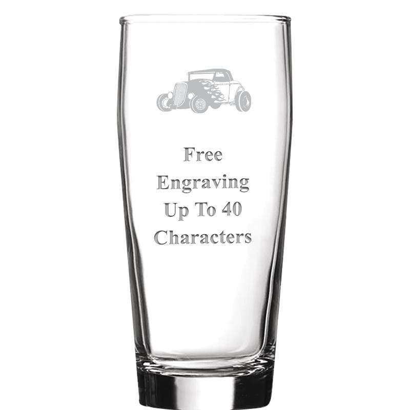 16 OZ NOBLE HOPS BEER GLASS