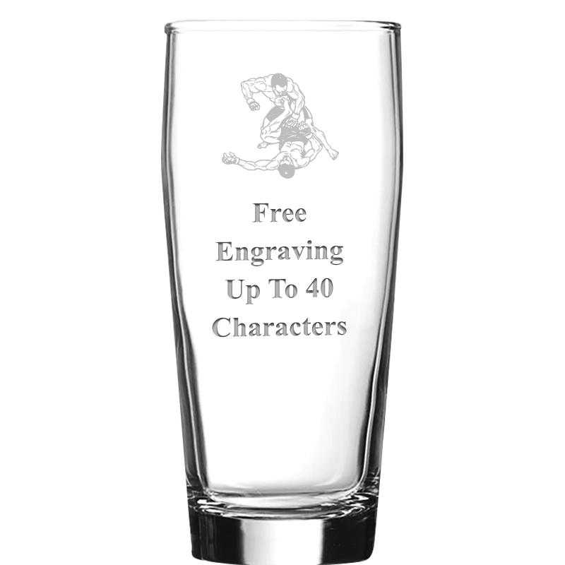 16 OZ NOBLE HOPS BEER GLASS