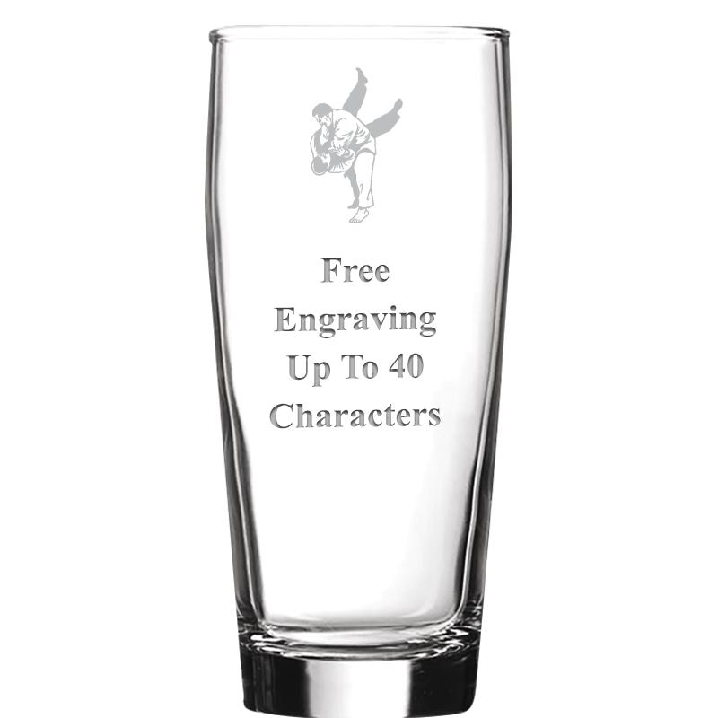 16 OZ NOBLE HOPS BEER GLASS