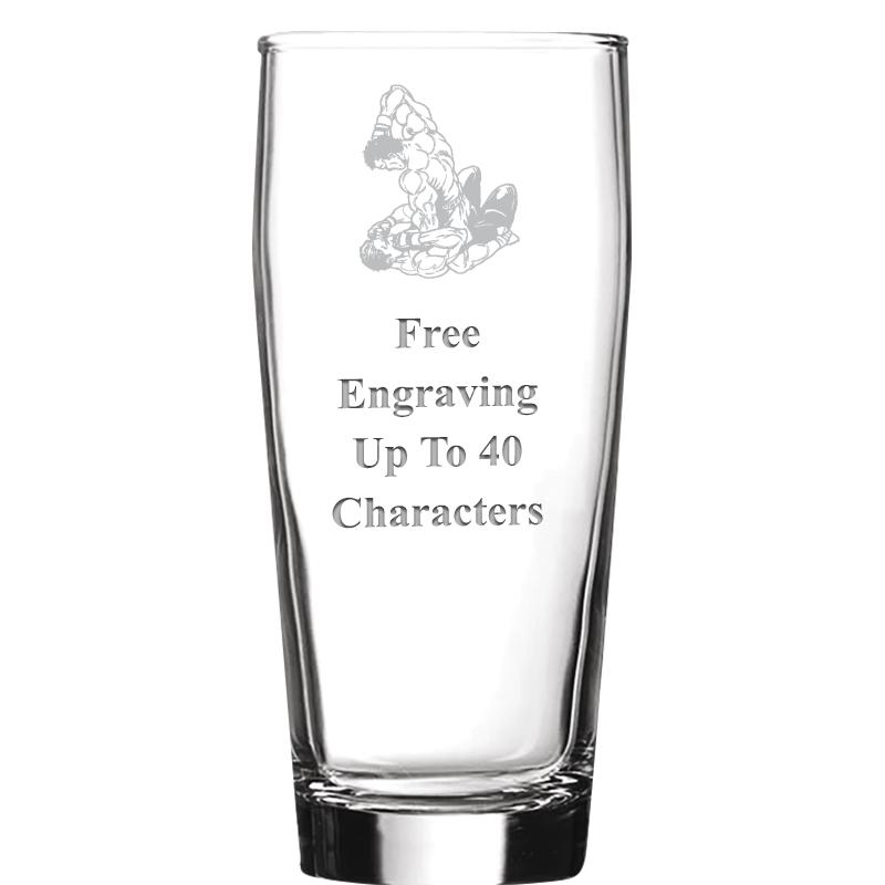 16 OZ NOBLE HOPS BEER GLASS