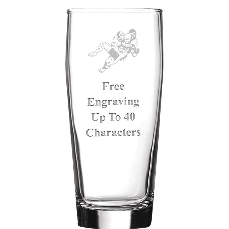 16 OZ NOBLE HOPS BEER GLASS