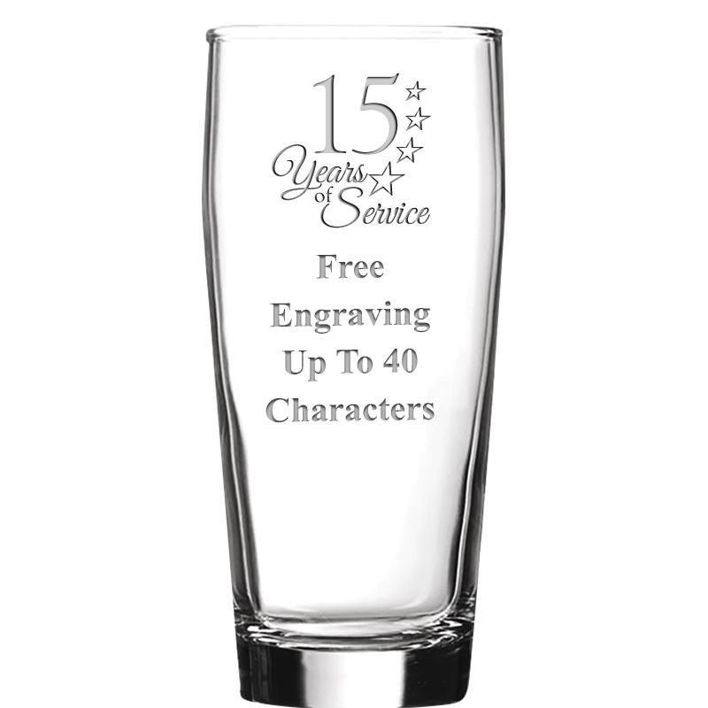 16 OZ NOBLE HOPS BEER GLASS