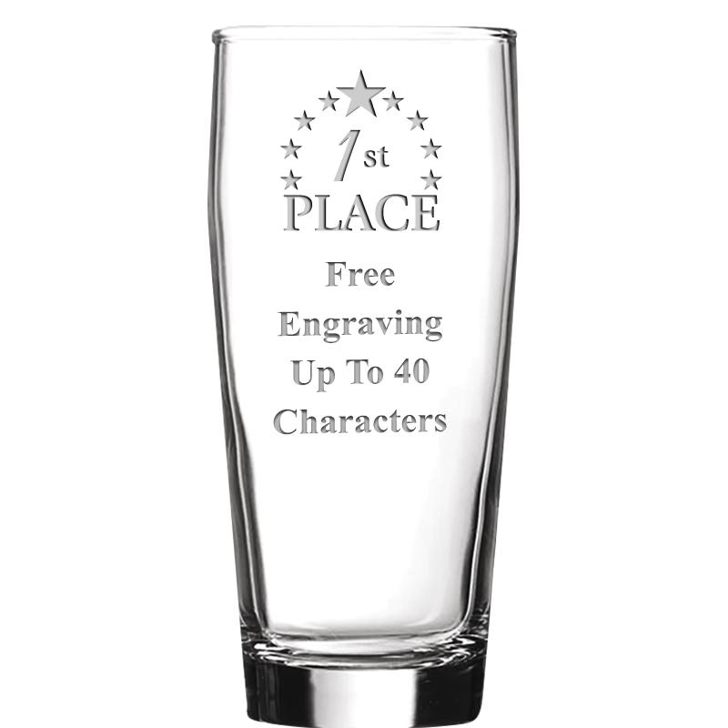 16 OZ NOBLE HOPS BEER GLASS