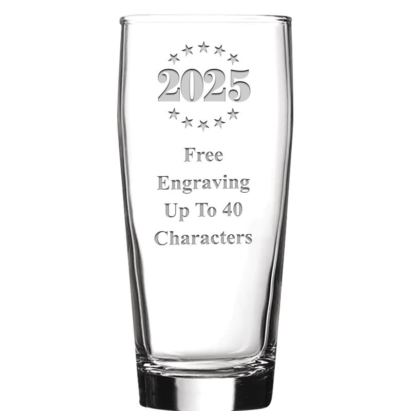 16 OZ NOBLE HOPS BEER GLASS