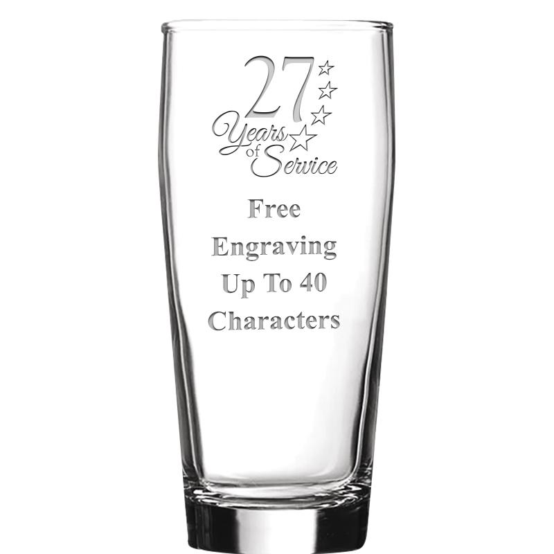 16 OZ NOBLE HOPS BEER GLASS