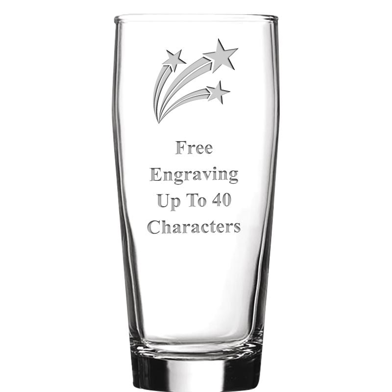 16 OZ NOBLE HOPS BEER GLASS