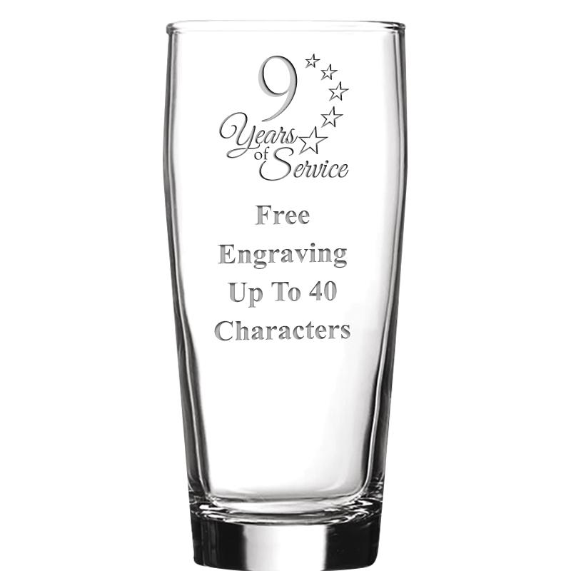 16 OZ NOBLE HOPS BEER GLASS