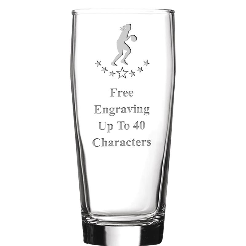 16 OZ NOBLE HOPS BEER GLASS