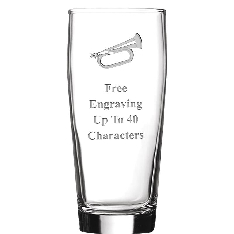 16 OZ NOBLE HOPS BEER GLASS