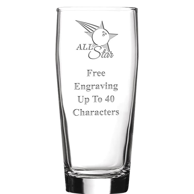 16 OZ NOBLE HOPS BEER GLASS