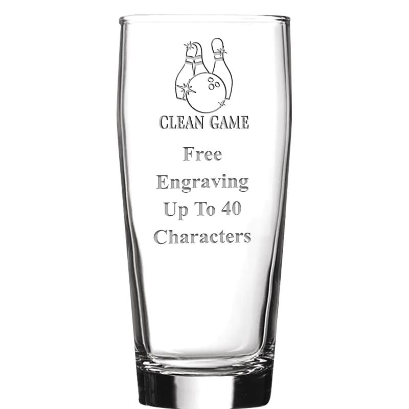 16 OZ NOBLE HOPS BEER GLASS