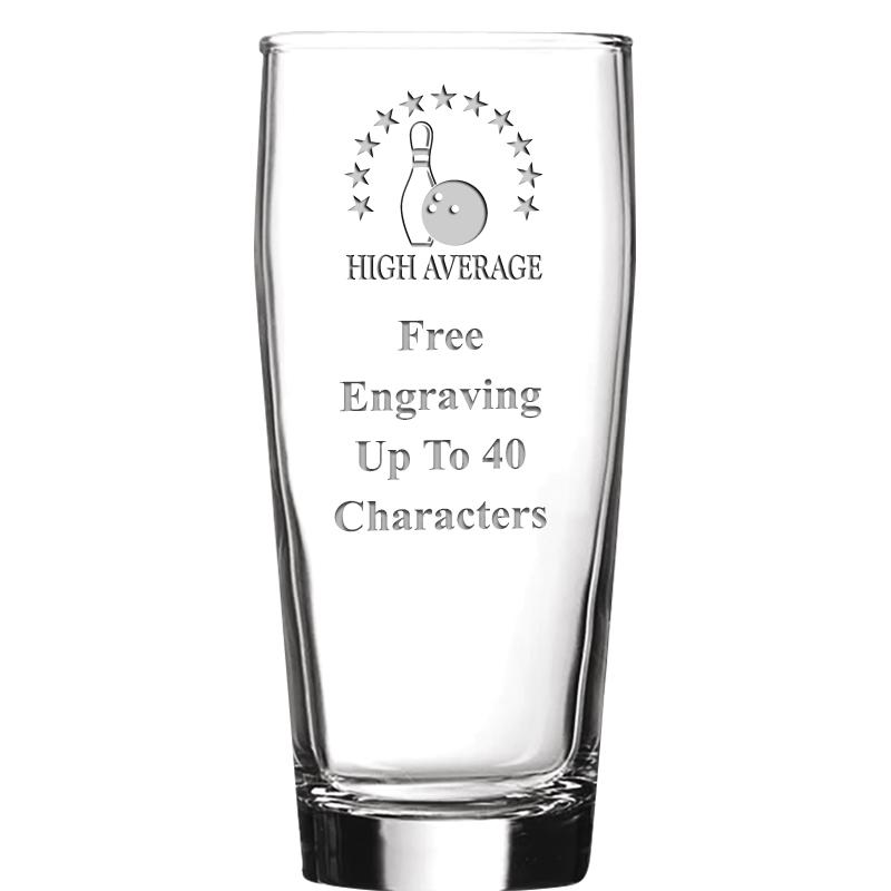 16 OZ NOBLE HOPS BEER GLASS