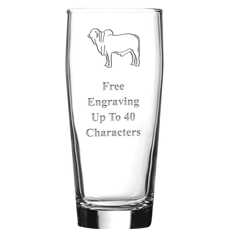 16 OZ NOBLE HOPS BEER GLASS