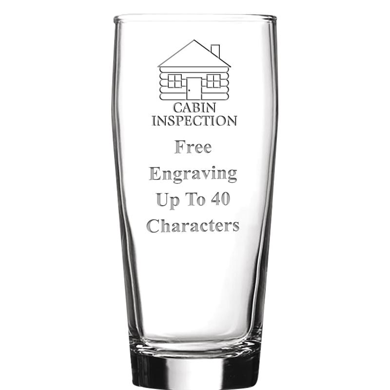 16 OZ NOBLE HOPS BEER GLASS