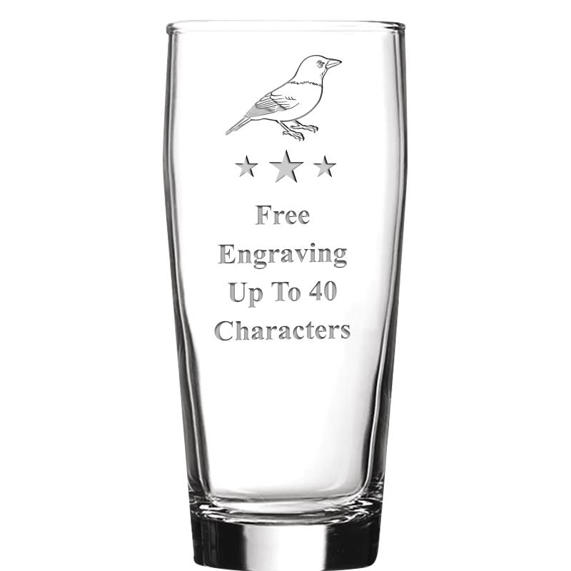 16 OZ NOBLE HOPS BEER GLASS