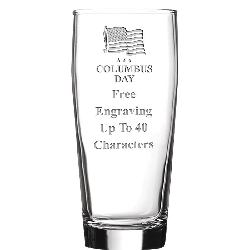 16 OZ NOBLE HOPS BEER GLASS