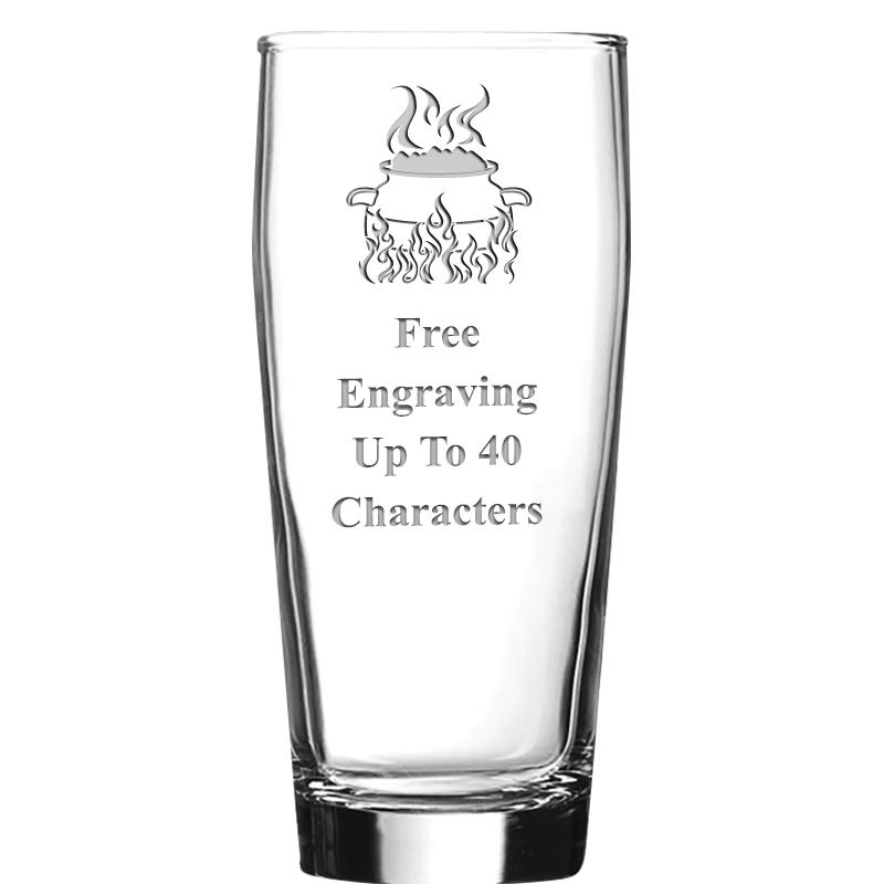 16 OZ NOBLE HOPS BEER GLASS