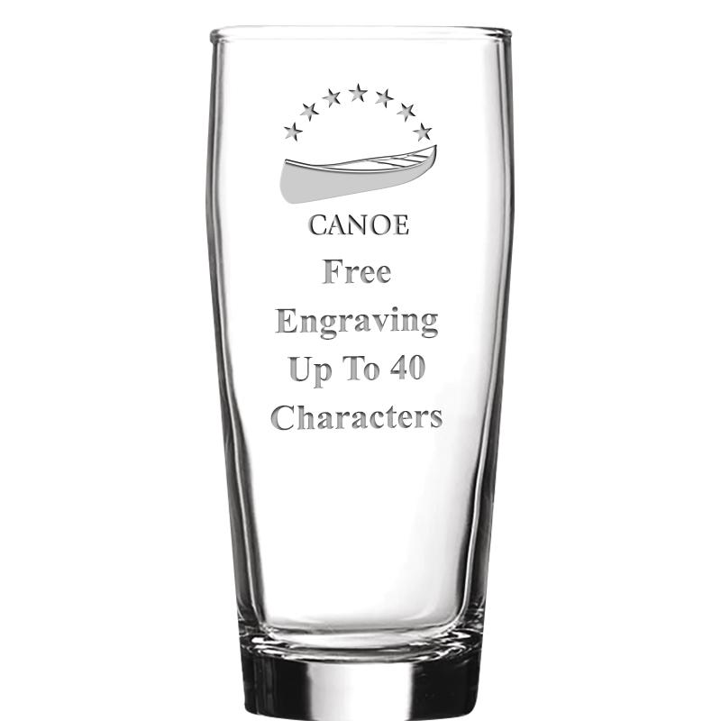 16 OZ NOBLE HOPS BEER GLASS