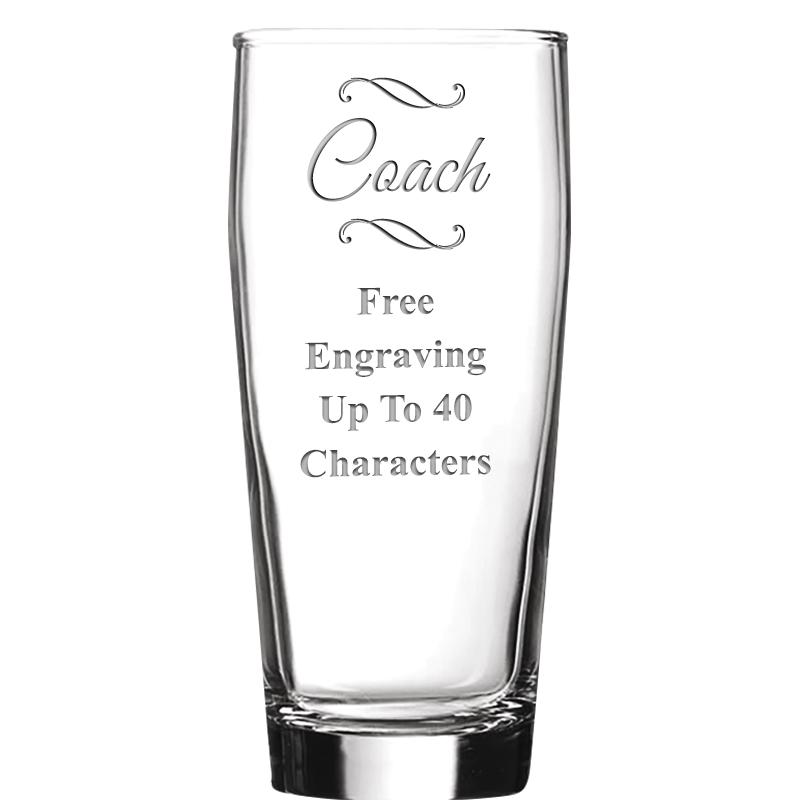 16 OZ NOBLE HOPS BEER GLASS