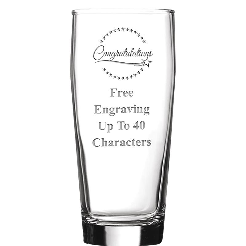 16 OZ NOBLE HOPS BEER GLASS