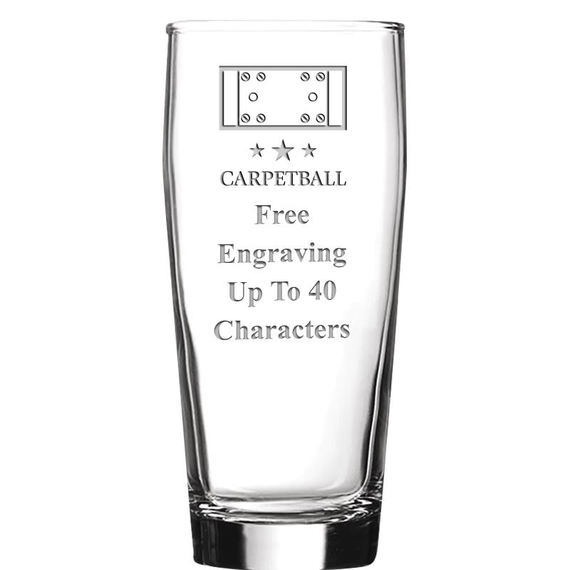 16 OZ NOBLE HOPS BEER GLASS