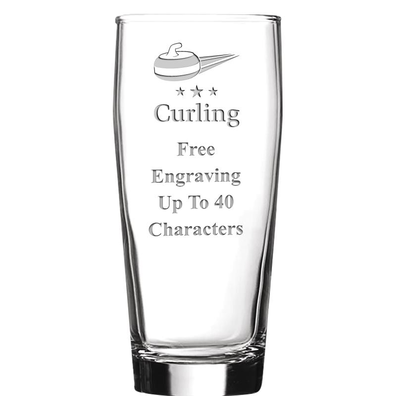 16 OZ NOBLE HOPS BEER GLASS