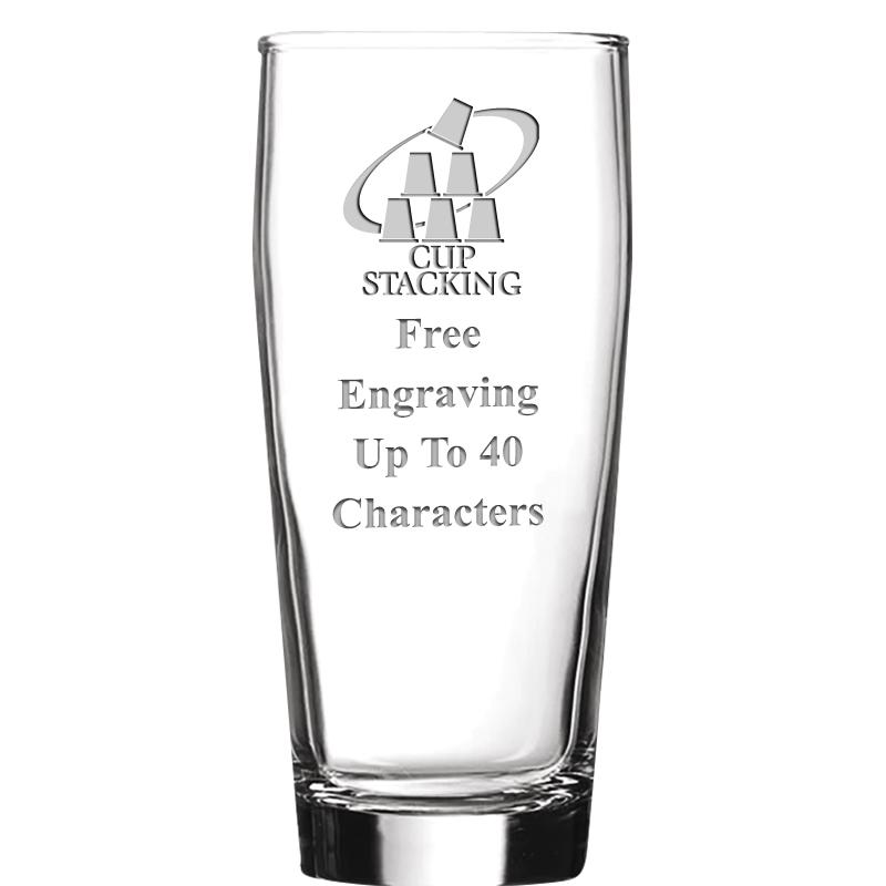 16 OZ NOBLE HOPS BEER GLASS