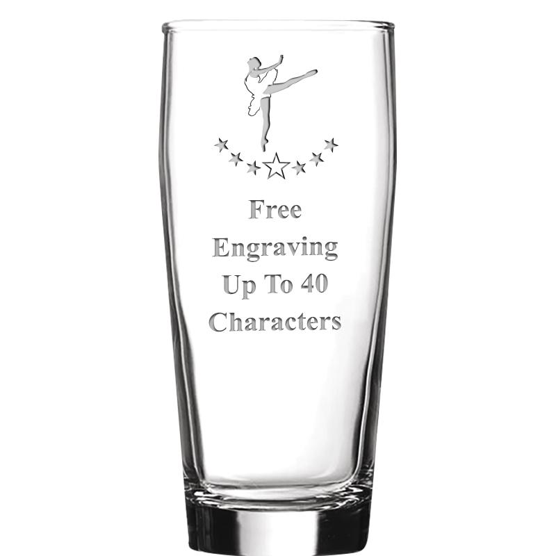 16 OZ NOBLE HOPS BEER GLASS