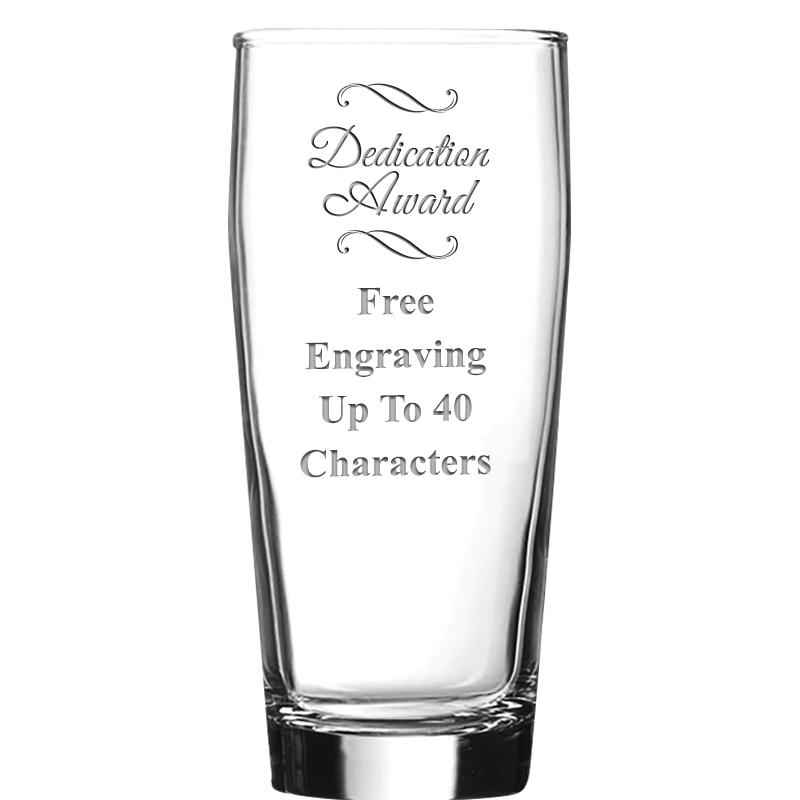 16 OZ NOBLE HOPS BEER GLASS