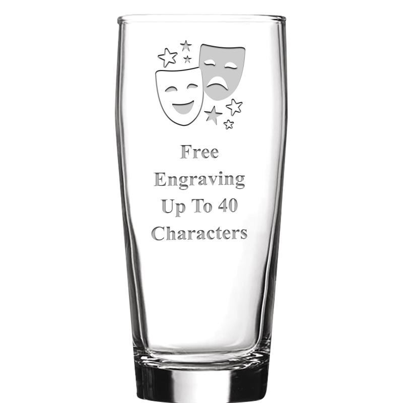 16 OZ NOBLE HOPS BEER GLASS