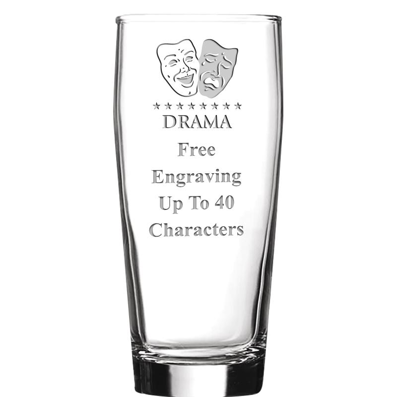 16 OZ NOBLE HOPS BEER GLASS