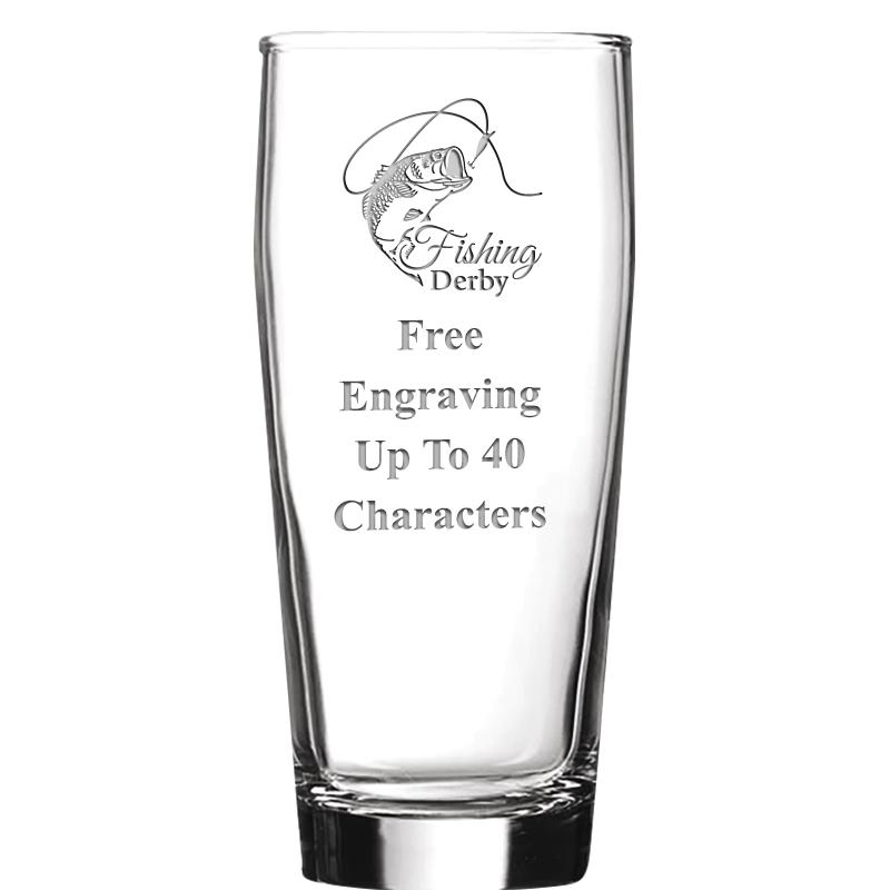 16 OZ NOBLE HOPS BEER GLASS