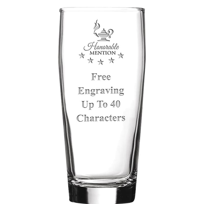 16 OZ NOBLE HOPS BEER GLASS