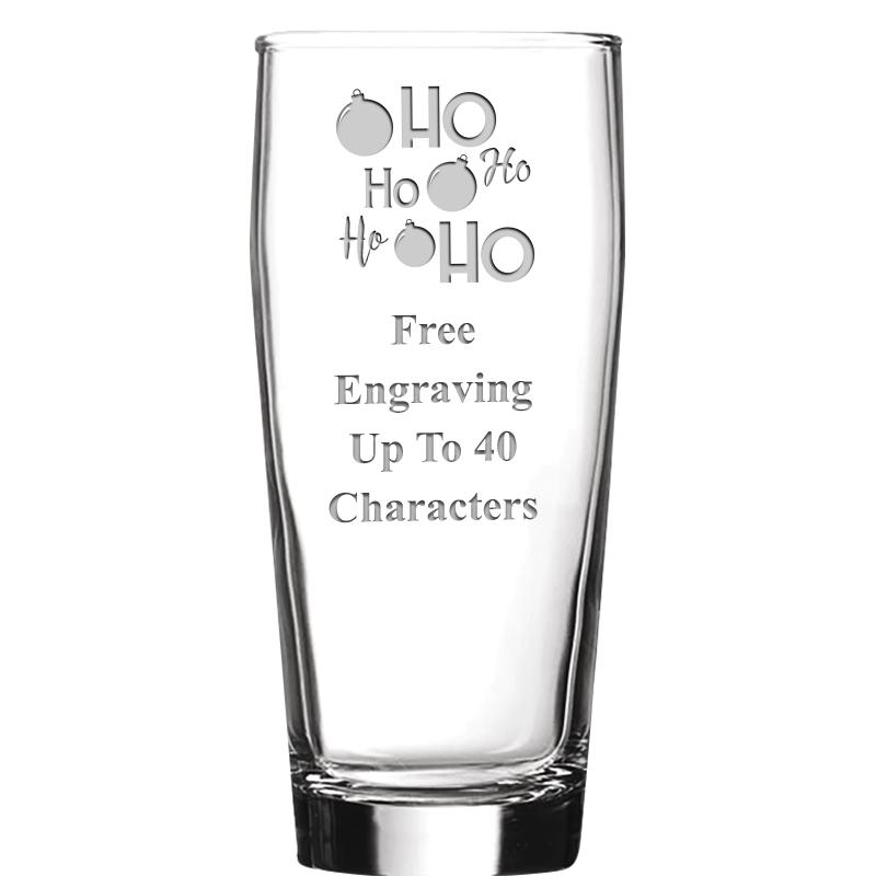 16 OZ NOBLE HOPS BEER GLASS