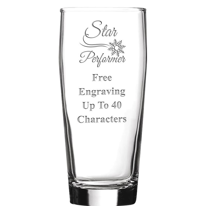 16 OZ NOBLE HOPS BEER GLASS